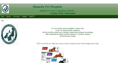 Desktop Screenshot of alamedapethospitalid.com